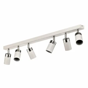 Best Sale Eko-Light Spot pour plafond Joker, blanc/argenté, à 6 lampes