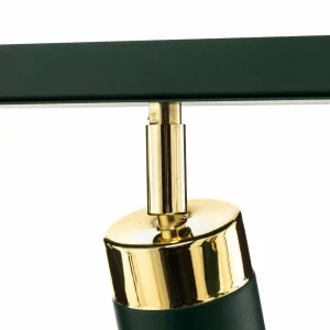 Sale Eko-Light Spot pour plafond Joker, vert/doré, à 3 lampes