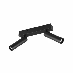 Discount Trio Lighting Spot pour plafond LED Ambala, à 2 lampes, noir, métal, CCT, intensité