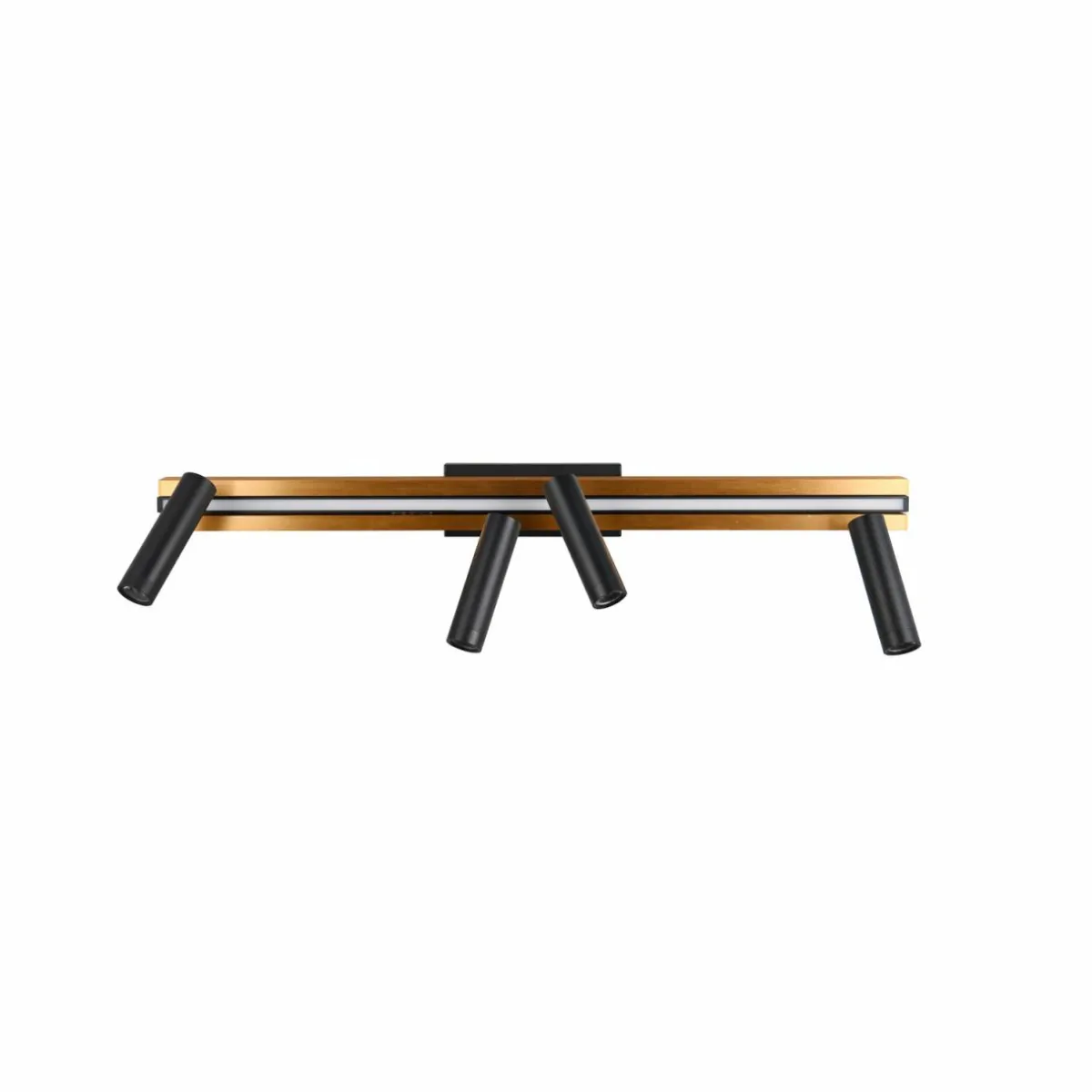 spot_pour_plafond_led_zeno__spots_noiror_mtal_1.webp Store Trio Lighting Spot pour plafond LED Zeno, 4 spots, noir/or, métal