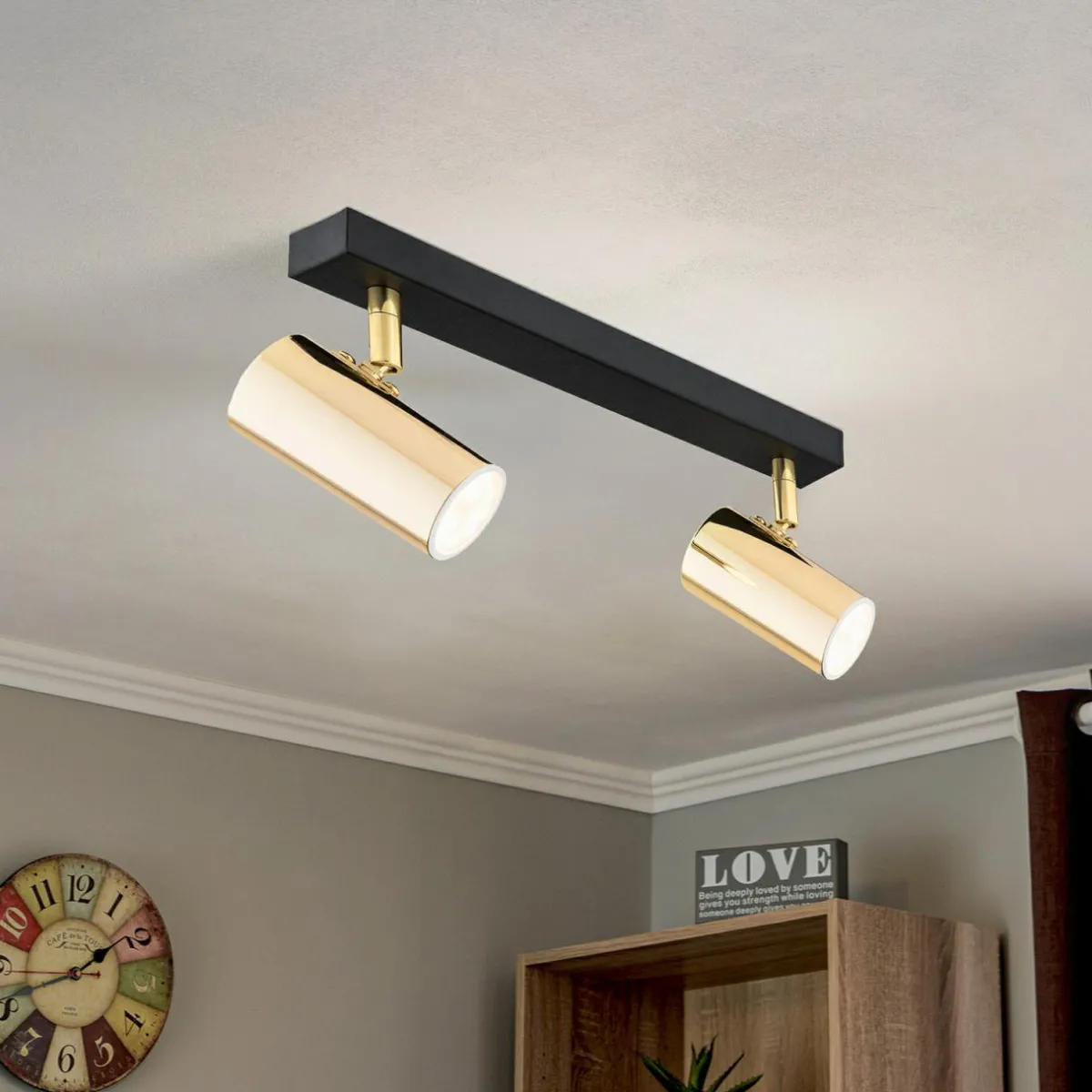 spot_pour_plafond_lund_en_noir_et_dor___lampes_0.webp Shop Argon Spot pour plafond Lund en noir et doré, à 2 lampes