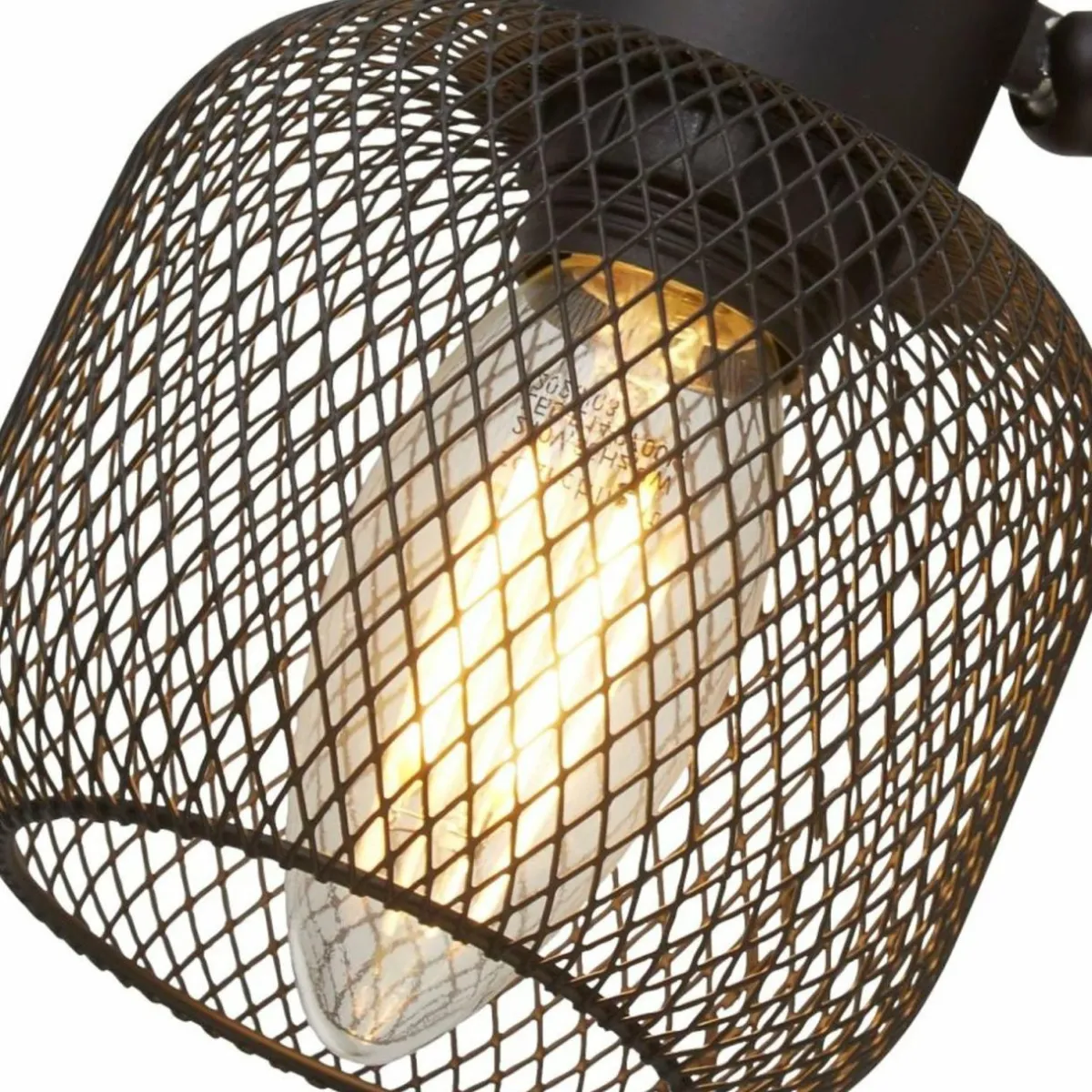spot_pour_plafond_meshy_noir_mtal__lampes_e__cm_2.webp Sale Searchlight Spot pour plafond Meshy, noir, métal, 4 lampes, E14, 79 cm