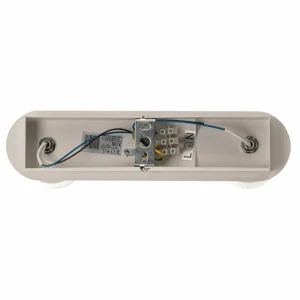 Clearance Luminex Spot pour plafond Modo en inox, blanc, deux lampes