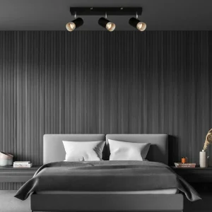 Fashion Briloner Spot pour plafond Plek GU10 noir/argent à 3 lampes
