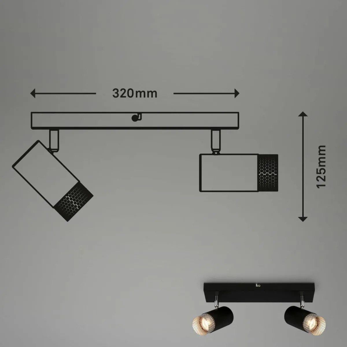 spot_pour_plafond_plek_gu_noirargent___lampes_2-2.webp Sale Briloner Spot pour plafond Plek GU10 noir/argent à 2 lampes