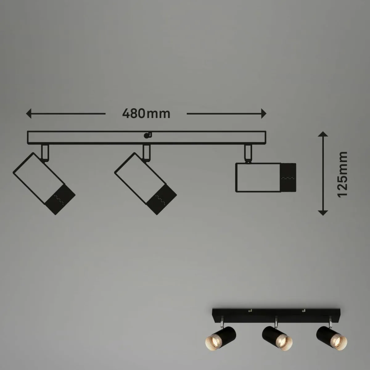 spot_pour_plafond_plek_gu_noirargent___lampes_2.webp Fashion Briloner Spot pour plafond Plek GU10 noir/argent à 3 lampes