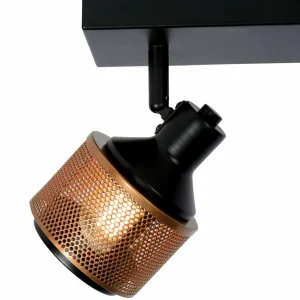 Outlet Lucide Spot pour plafond Rafa abat-jour grille, 2 lampes
