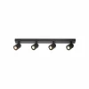 Store Freelight Spot pour plafond Razza, noir, longueur 82 cm, 4 lampes, métal