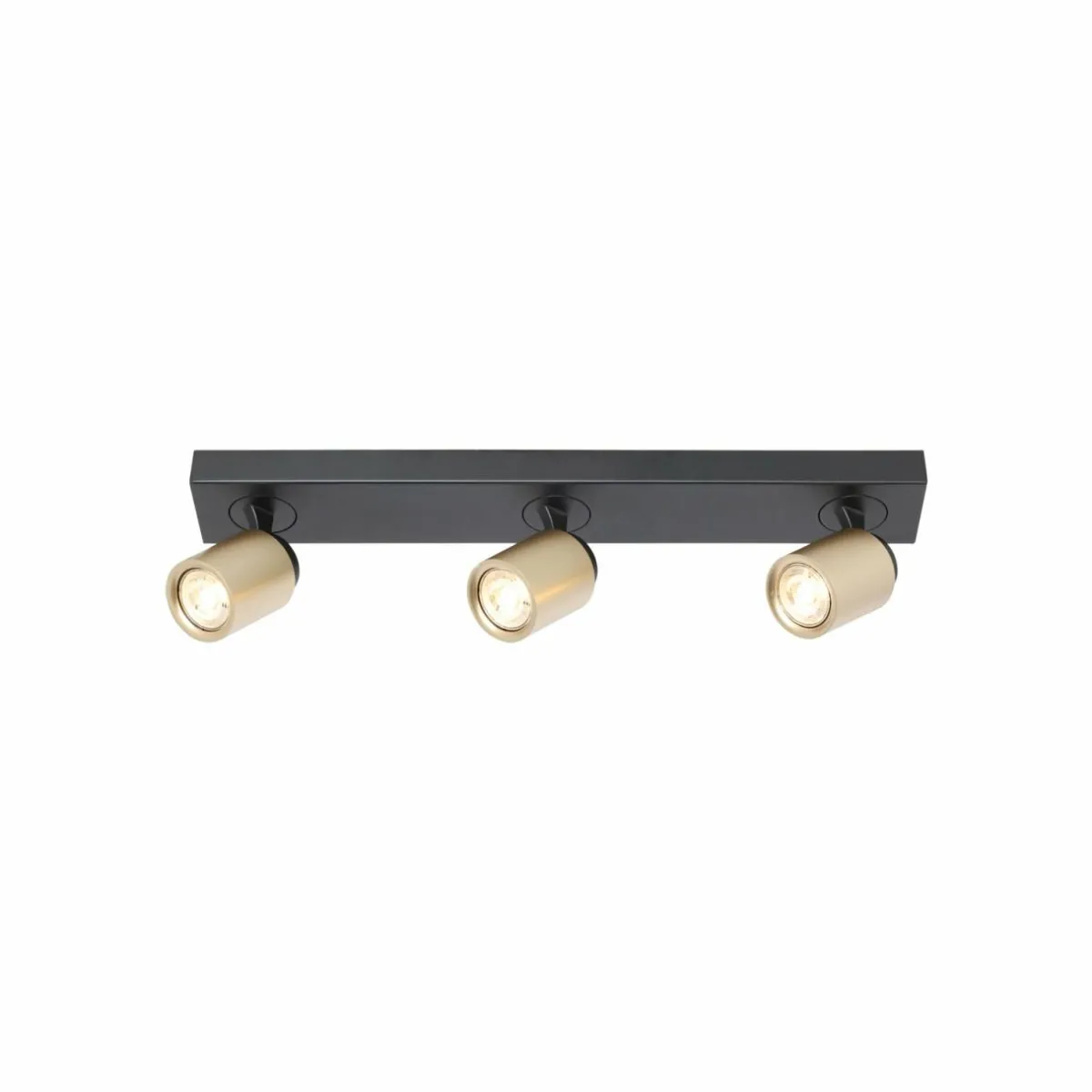 spot_pour_plafond_razza_noiror_longueur__cm___lampes_0-2.webp Sale Freelight Spot pour plafond Razza, noir/or, longueur 61 cm, à 3 lampes.