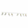 Fashion Luminex Spot pour plafond Rondo blanc/or à 8 lampes