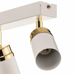 Shop Luminex Spot pour plafond Rondo blanc/or à 6 lampes