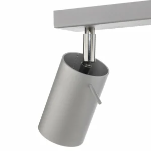 Outlet SOLLUX LIGHTING Spot pour plafond Round gris à deux lampes