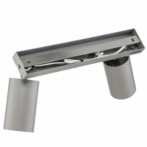 Outlet SOLLUX LIGHTING Spot pour plafond Round gris à deux lampes