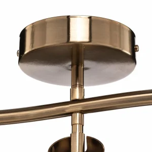 Best Lucea Spot pour plafond Spotte, laiton ancien, 3 lampes