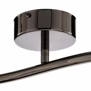 Flash Sale Lucea Spot pour plafond Spotte, noir-chromé, à 2 lampes