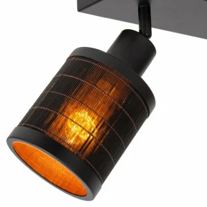 Best Sale Lucide Spot pour plafond Tagalog en bambou, à 2 lampes