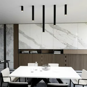 Best EMIBIG LIGHTING Spot pour plafond Tecno 1M, acier, GU10, hauteur 30 cm, noir