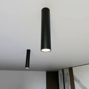 Best EMIBIG LIGHTING Spot pour plafond Tecno 1M, acier, GU10, hauteur 30 cm, noir