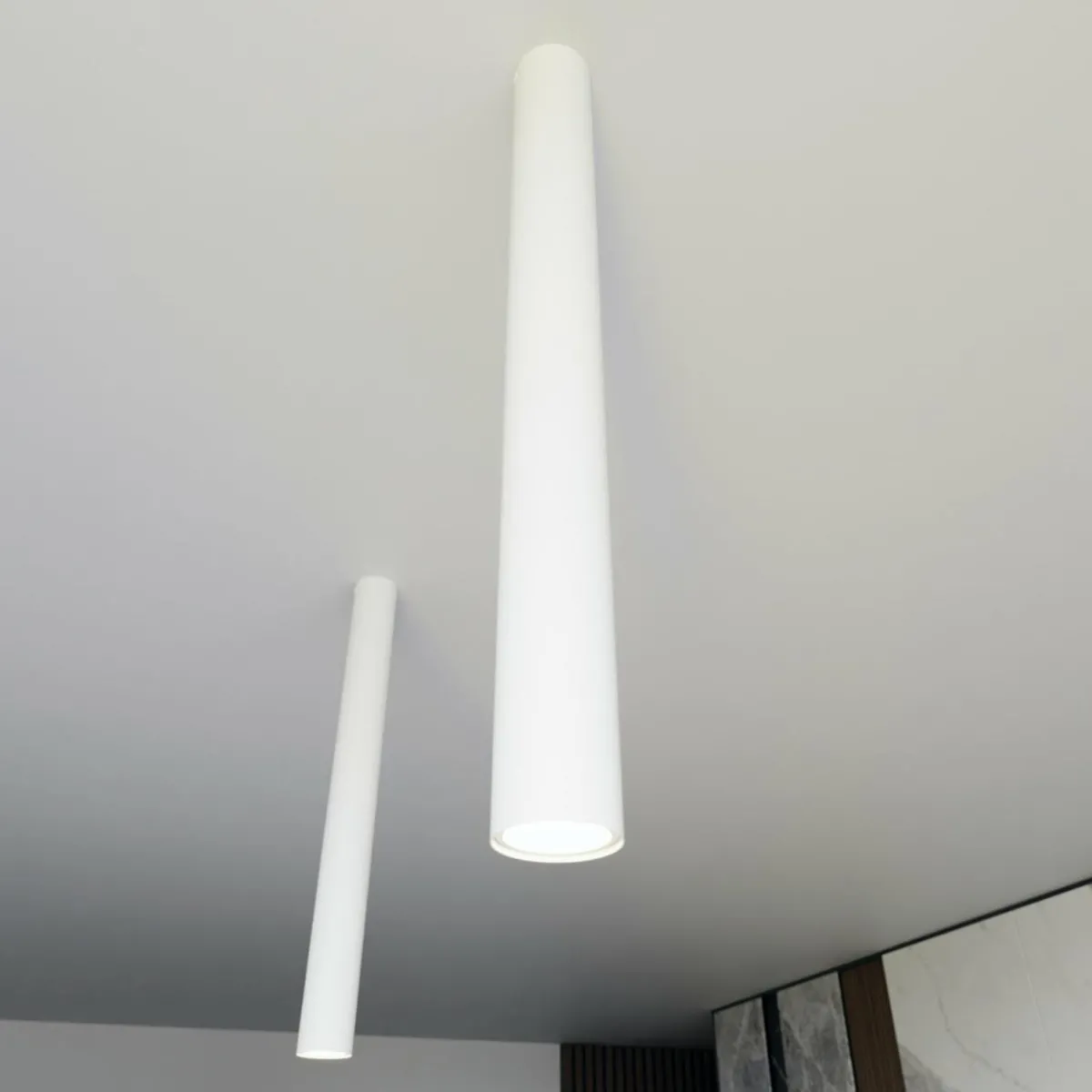 spot_pour_plafond_tecno_xl_acier_gu_hauteur__cm_blanc_3.webp Best Sale EMIBIG LIGHTING Spot pour plafond Tecno 1XL, acier, GU10, hauteur 60 cm, blanc