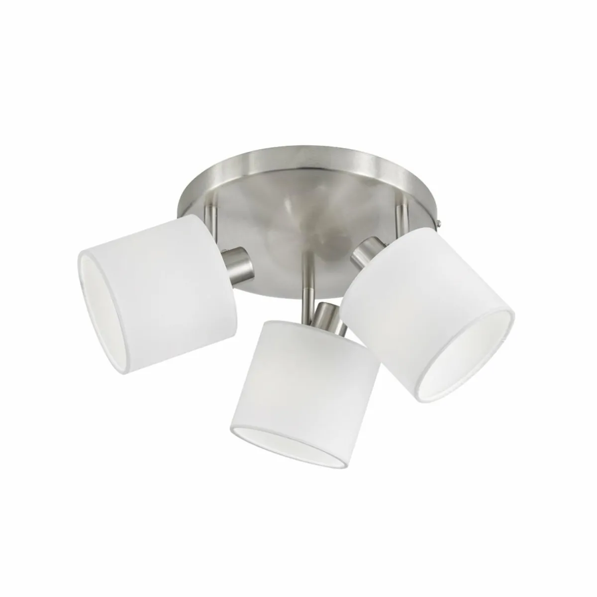 spot_pour_plafond_tommy_nickelblanc___cm__lampes_tissu_0.webp Clearance Reality Leuchten Spot pour plafond Tommy, nickel/blanc, Ø 25 cm, 3 lampes. tissu