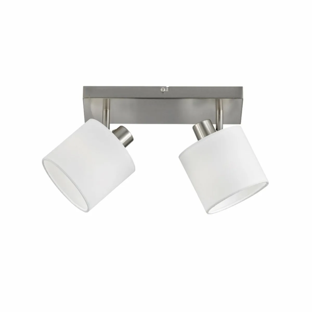 spot_pour_plafond_tommy_nickelblanc_longueur__cm___lampes_tissu_0.webp Flash Sale Reality Leuchten Spot pour plafond Tommy, nickel/blanc, longueur 28 cm, à 2 lampes Tissu