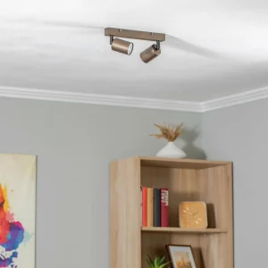 Store TK Lighting Spot pour plafond Top, ajustable, brun, à 2 lampes linear