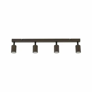Sale TK Lighting Spot pour plafond Top, ajustable, brun, à 4 lampes linear