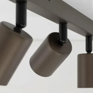 Sale TK Lighting Spot pour plafond Top, ajustable, brun, à 4 lampes linear