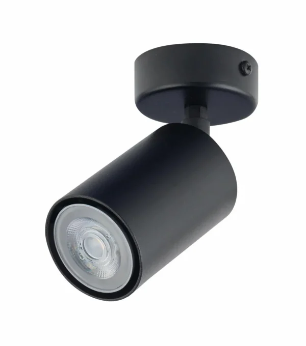 Outlet SIGMA Spot pour plafond Zoom, à 1 lampe, noir