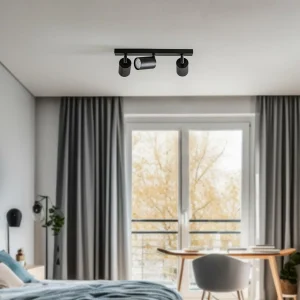 Discount SIGMA Spot pour plafond Zoom, à 3 lampes, noir