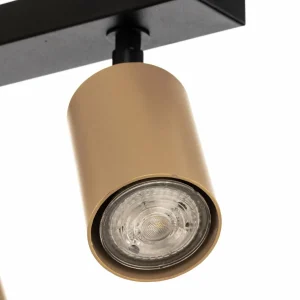 Best Sale SIGMA Spot pour plafond Zoom, à 3 lampes, noir/doré