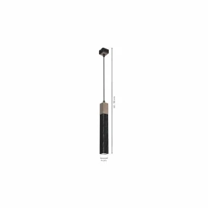 Clearance Euluna Stag suspension à une lampe noir/brun