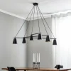 Flash Sale Euluna Suspension 1008, à 6 lampes, noire