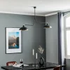 Online ALDEX Suspension 1036, à 2 lampes, noire-dorée