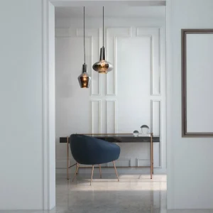 Best Zambelis Suspension 17053 en verre, chromée Ø 25 cm