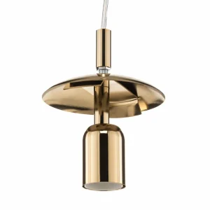 Hot ALDEX Suspension 562, verre clair, calotte/rosace dorée