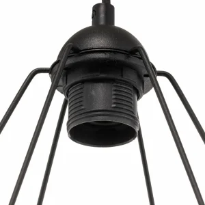 Best Sale Eko-Light Suspension Acero abat-jour cages, à cinq lampes