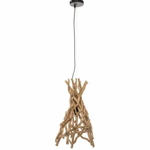 Clearance ONLI Suspension Agar avec abat-jour en bois