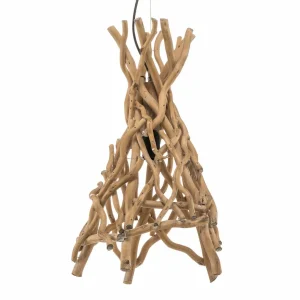 Clearance ONLI Suspension Agar avec abat-jour en bois