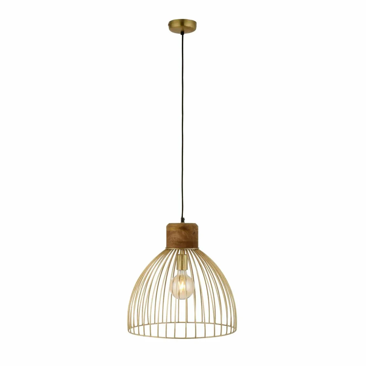 suspension_alami_bois_de_manguier_laiton_mat___lampes_1.webp Discount JUST LIGHT. Suspension Alami bois de manguier laiton mat à 3 lampes.