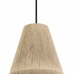 Shop EGLO Suspension Alderney, 3 abat-jour en fil naturel
