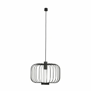 Online Nowodvorski Lighting Suspension Allan avec abat-jour en tiges d’acier