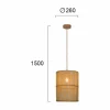 Hot Viokef Suspension Anteo en rotin, cylindrique
