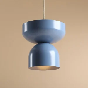 Fashion ALDEX Suspension Api, bleu, abat-jour métallique, 30 cm