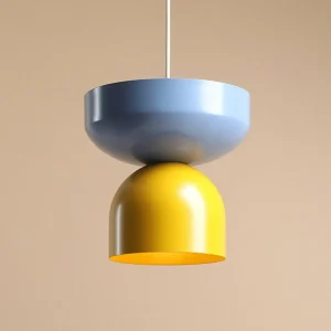 Sale ALDEX Suspension Api, jaune/bleu, abat-jour métallique