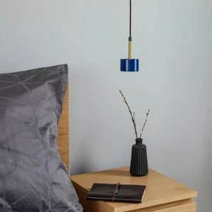 Best Sale Eko-Light Suspension Arena longue à une lampe, bleu-doré