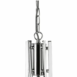 New Searchlight Suspension Ascona élégante 5 flammes chrome