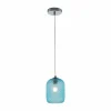Flash Sale Eco-Light Suspension Ashford S15 abat-jour verre bleu