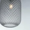 Store Eco-Light Suspension Ashford S15 abat-jour verre gris