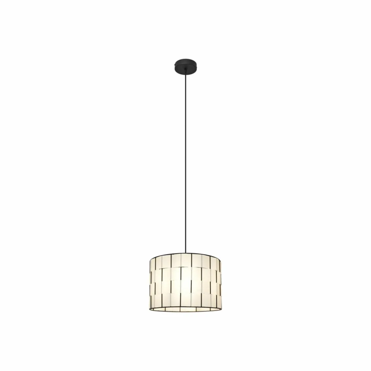 suspension_atlanta_blanc___cm_textile_e_1.webp Best Sale HELAM Suspension Atlanta, blanc, Ø 30 cm, textile, E27